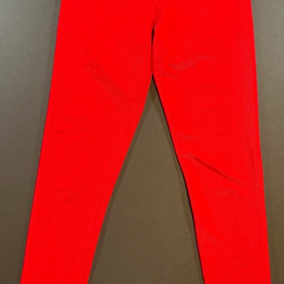 Beach Riot Cara Rib Legging Red High-Rise Ribbed Size Small - Picture 2 of 10